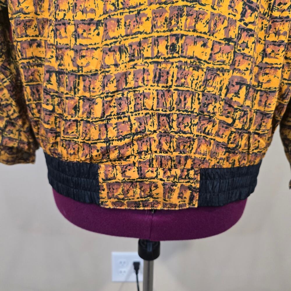 80s/90s Vintage Women's The La Costa Spa Lightweight Bomber Jacket | Size Large - Picture 10 of 14